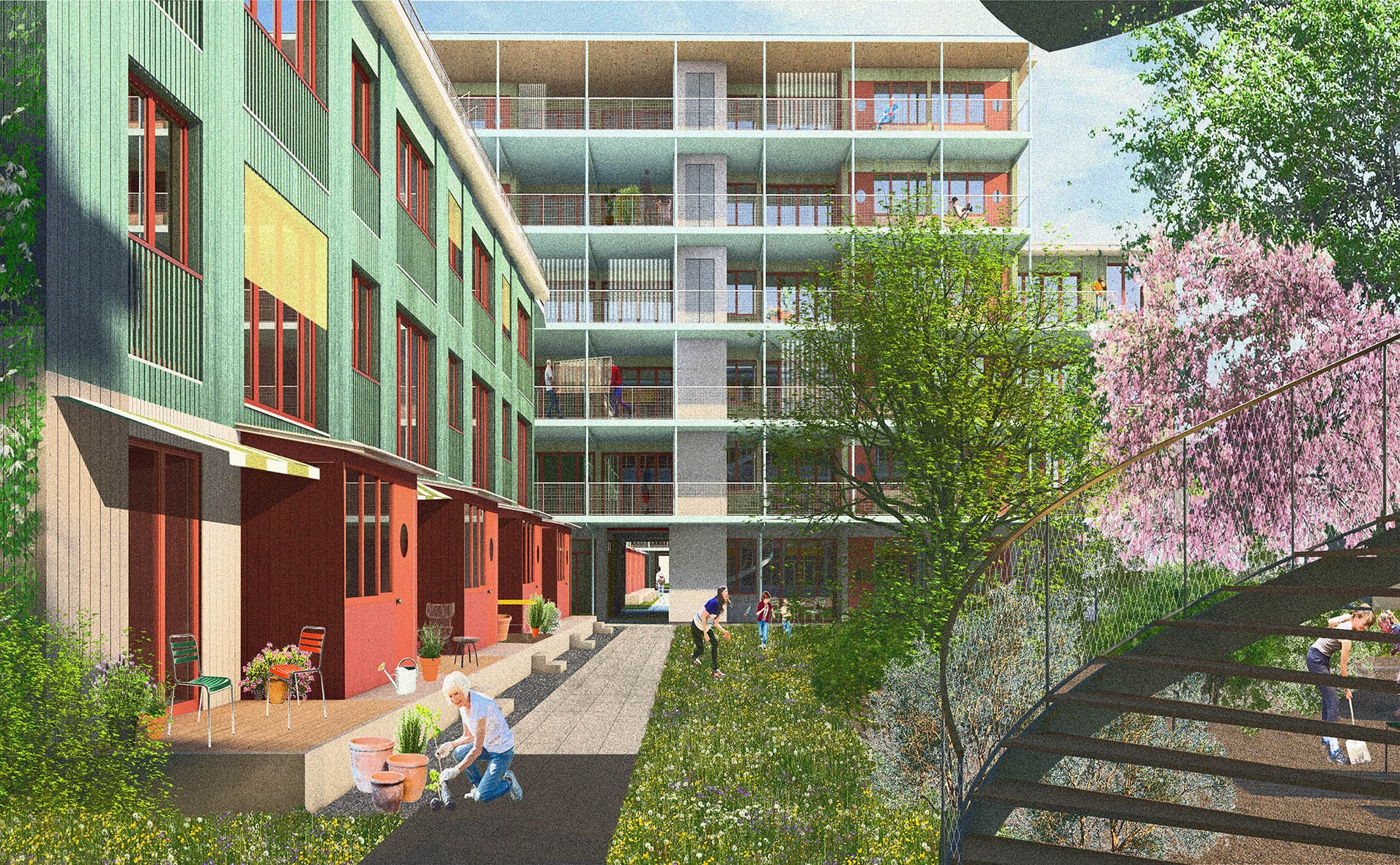 Wohnsiedlung Luchswiesen Zürich Hirzenbach